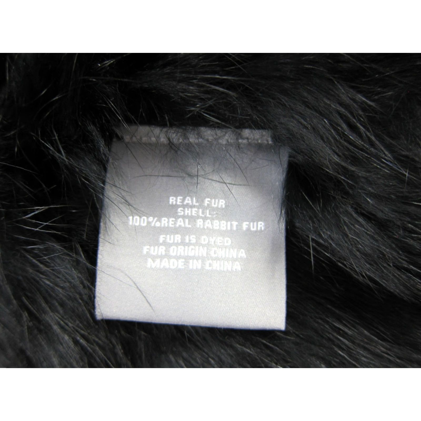 Vintage Bagatelle 100% Real Rabbit Fur Cozy Soft Black Collared Vest Women Size Large Size L / US 10 / IT 46 - 6 Thumbnail