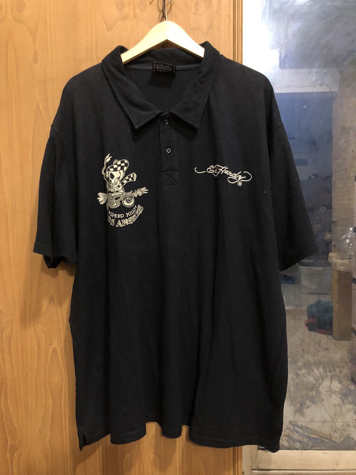 Christian Audigier × Ed Hardy Big Size Ed Hardy Poloshirt Size US XXL / EU 58 / 5 - 5 Thumbnail