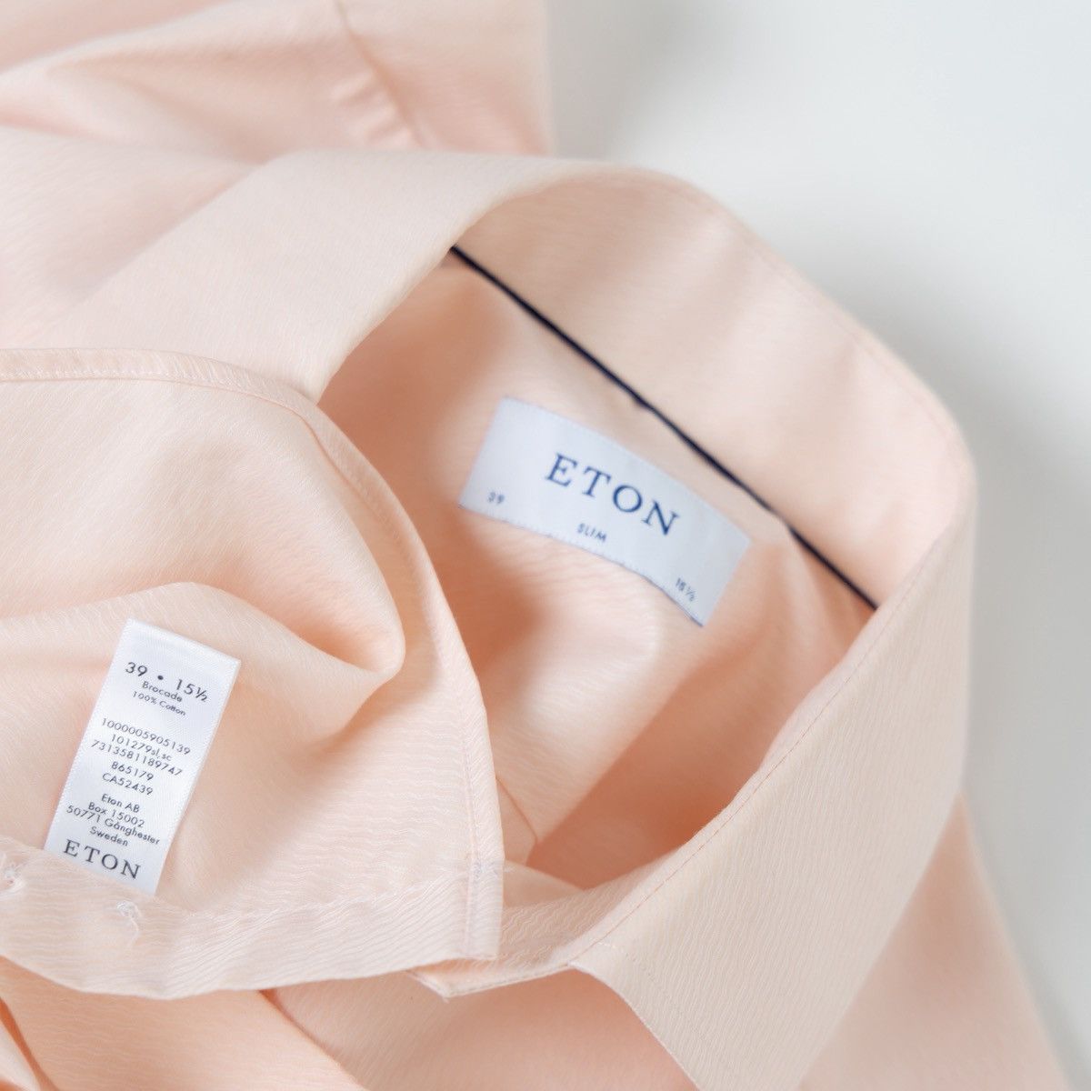 Eton Eton Men Light Pink Button Up Dress Shirt Long Sleeve Formal Size US M / EU 48-50 / 2 - 6 Thumbnail