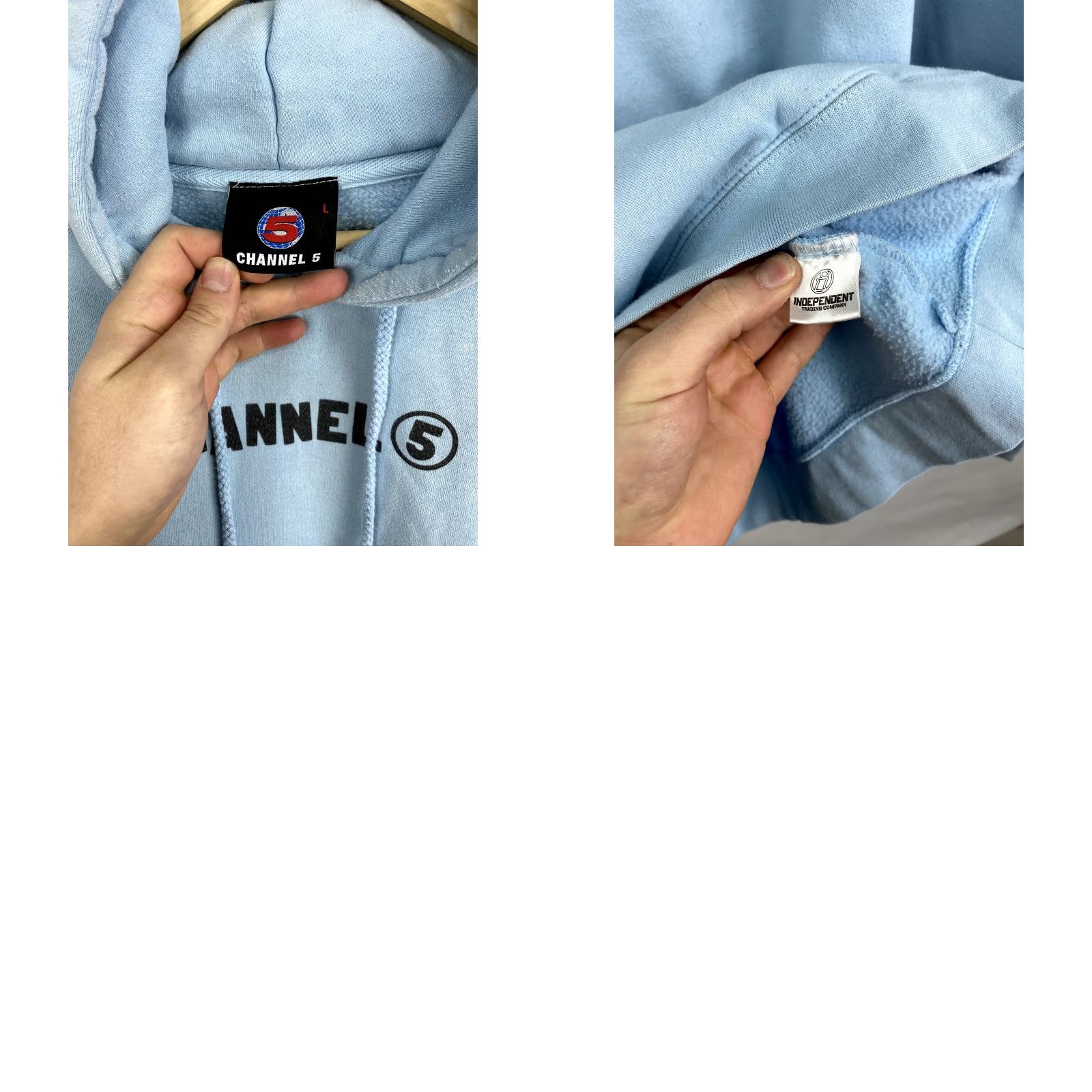 Vintage Nike All Gas No Brakes Channel 5 Independent Hoodie Retro Blue L Mens Regular Pullover Sweatshirt Size US L / EU 52-54 / 3 - 8 Thumbnail