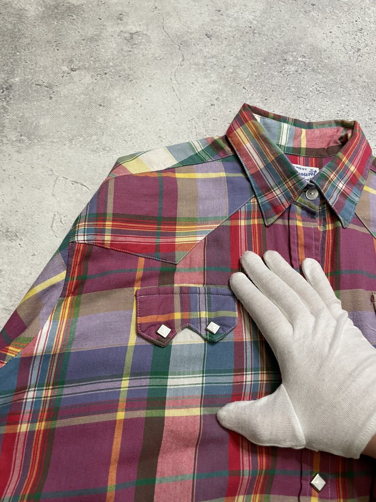 Rockmount Ranch Wear × Vintage ROCKMOUNT Ranch Wear Western Shirt Diamond Pearl Made In USA Size US M / EU 48-50 / 2 - 5 Thumbnail