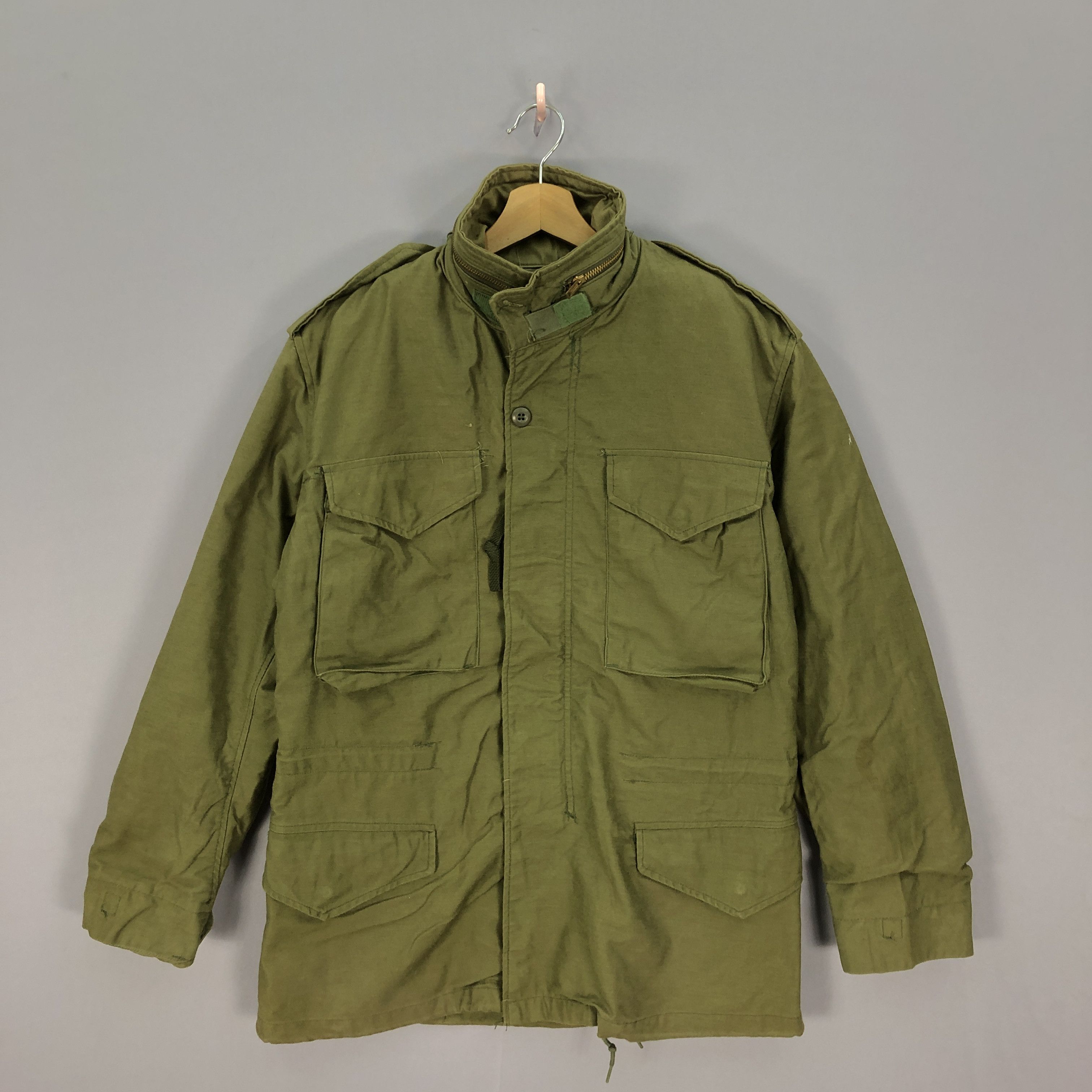Alpha Industries × Vintage Vintage 80s Alpha Industries OG 107 Coat Military Jacket Size US M / EU 48-50 / 2 - 1 Thumbnail