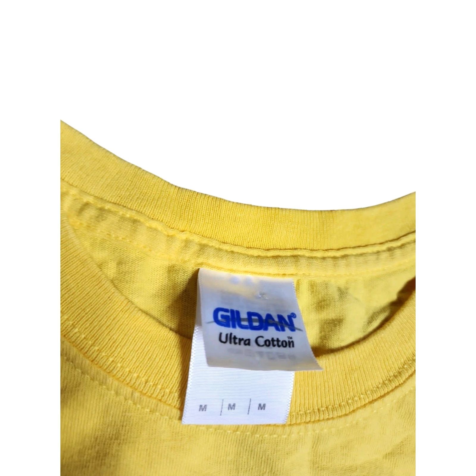 Gildan Ford Mustang T-Shirt Mens M Yellow Cotton Double-Sided Gildan 2010s Outdoor Promo Size US M / EU 48-50 / 2 - 4 Thumbnail