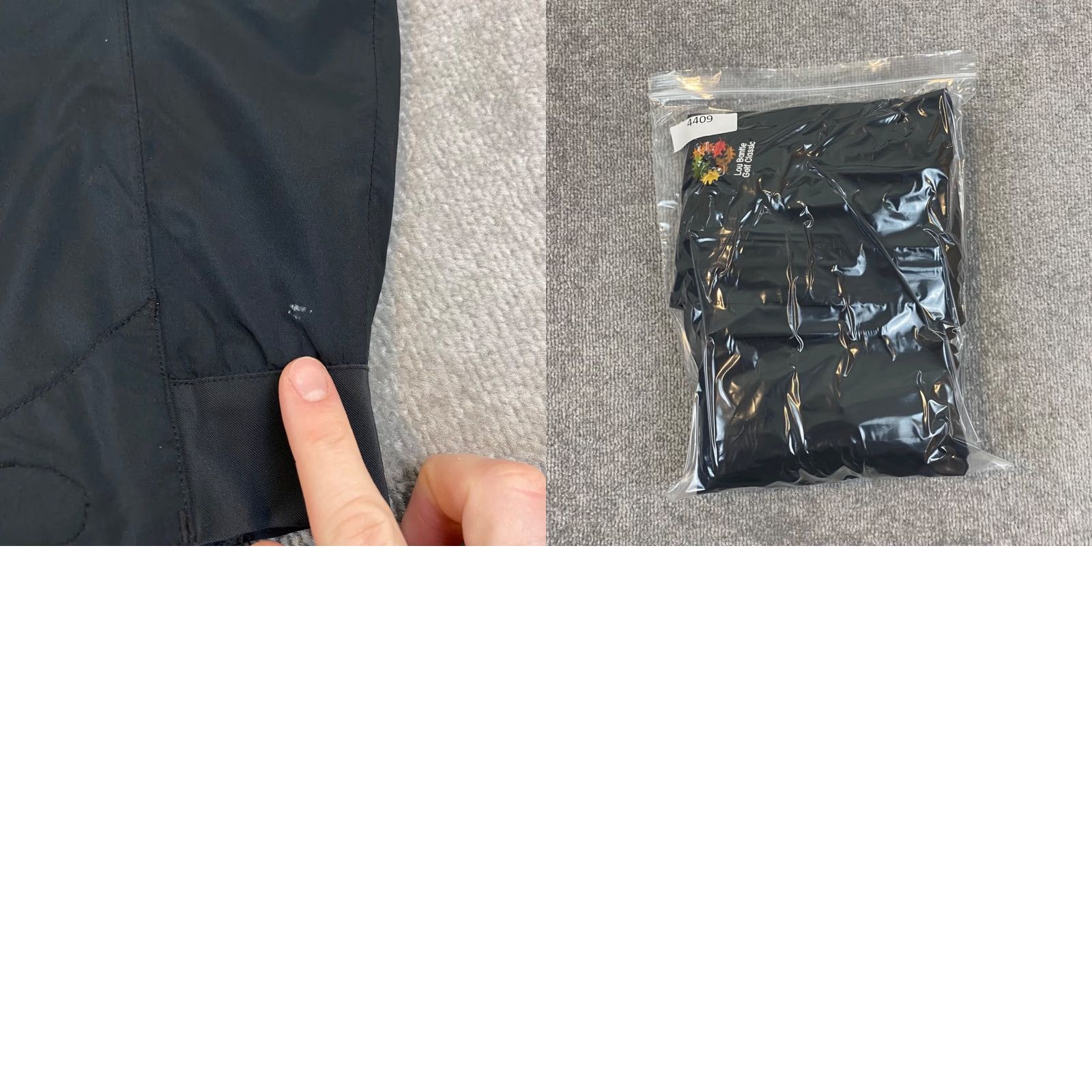 Footjoy FootJoy DryJoys Jacket Mens Medium Large Black Rain Coat Water Resistant Golf Size US M / EU 48-50 / 2 - 10 Thumbnail