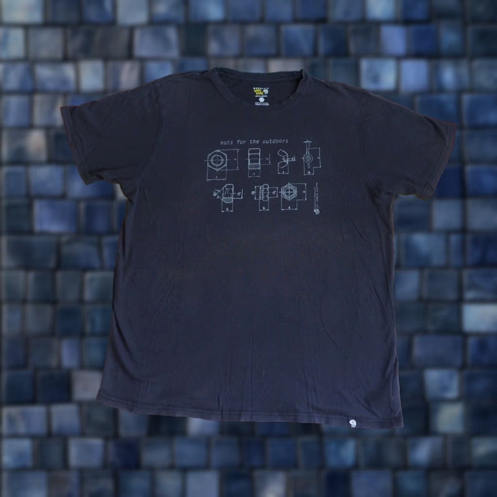 Mountain Hardwear Mountain Hardwear Rock Climbing Outdoor Nuts Art Faded Black T-Shirt Mens XL Size US XL / EU 56 / 4 - 1 Thumbnail