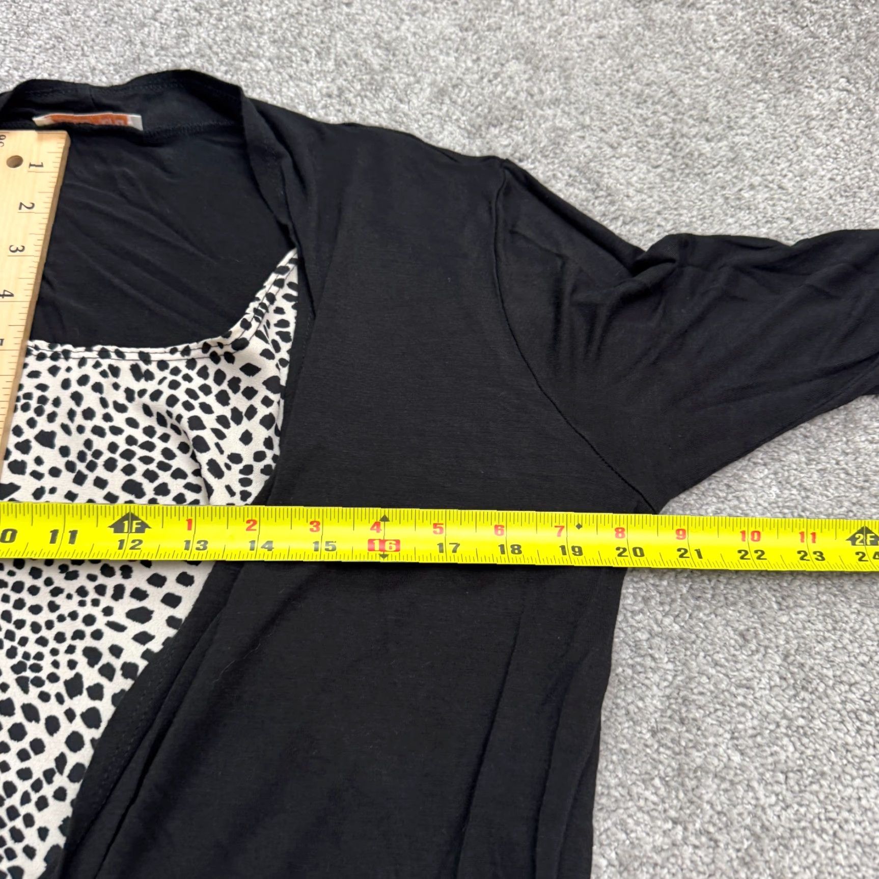 Vintage Claudia Richard Wrap Blouse Womens Medium Black Animal Print Top W/ Inner Lining Size M / US 6-8 / IT 42-44 - 7 Thumbnail