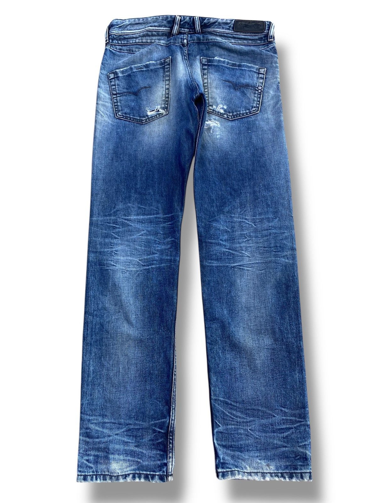 Diesel Diesel Whiskers Faded Wash Style Ripped Jeans Size US 34 / EU 50 - 3 Thumbnail