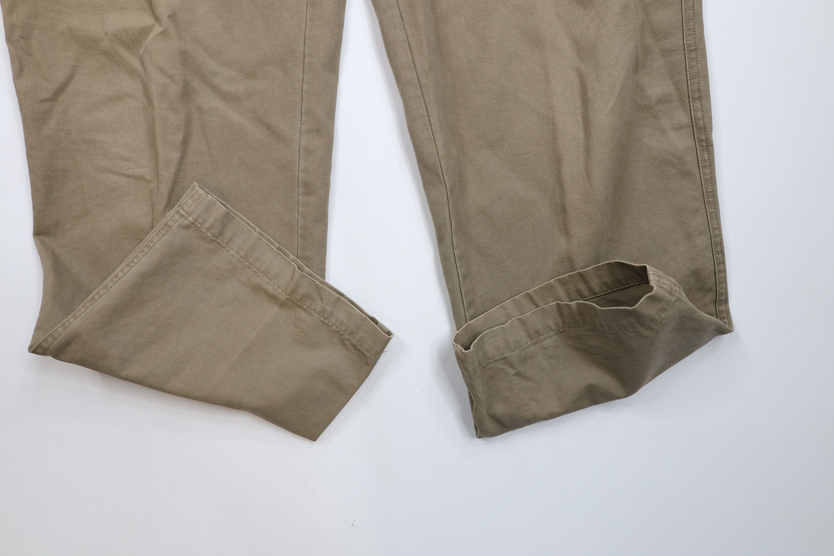Columbia × Vintage Vintage Columbia Spell Out Wide Leg Canvas Pants Beige Size US 36 / EU 52 - 5 Thumbnail