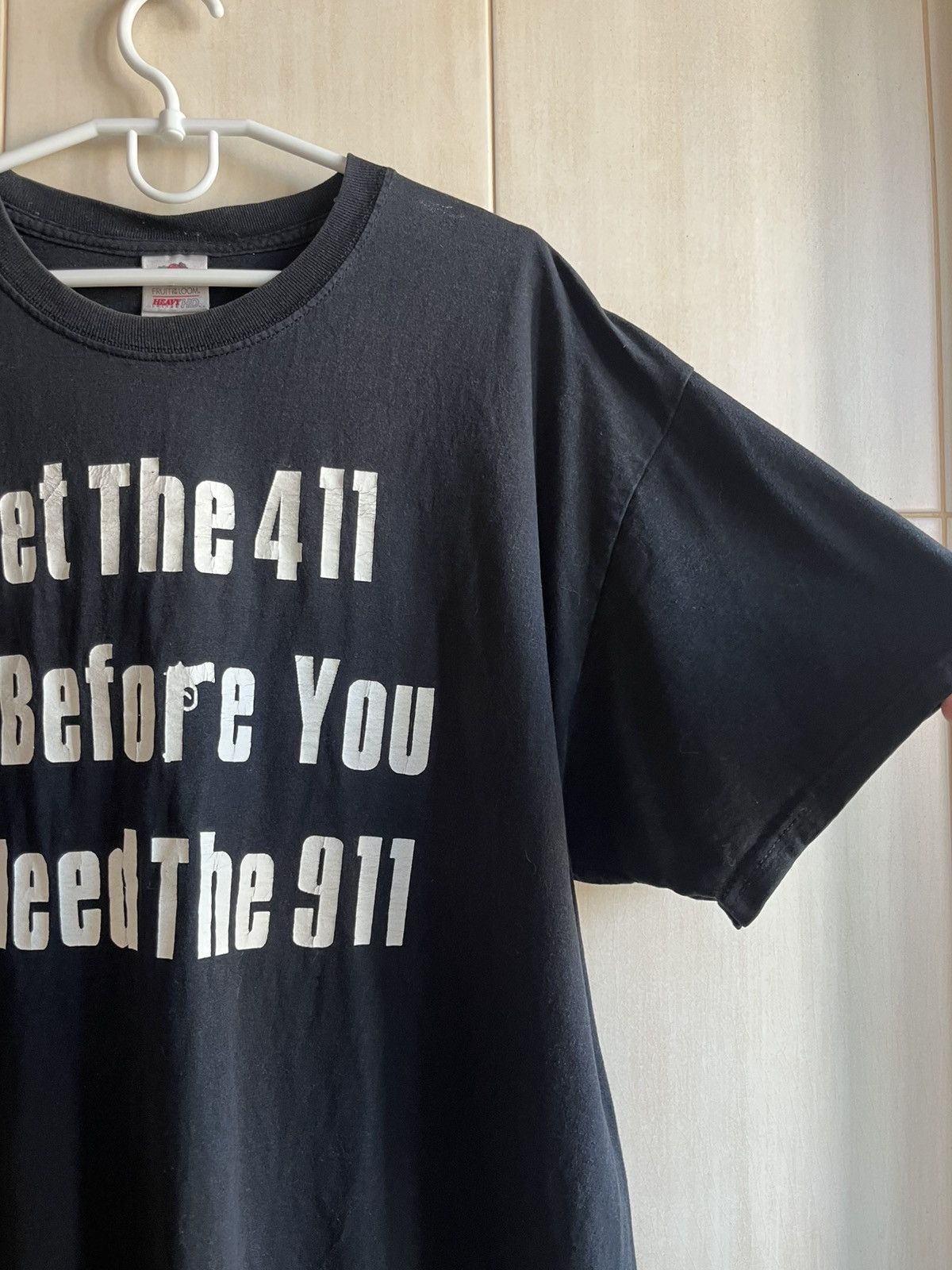 Fruit Of The Loom × Vintage T-shirt Get The 411 Mens Size US XL / EU 56 / 4 - 3 Thumbnail