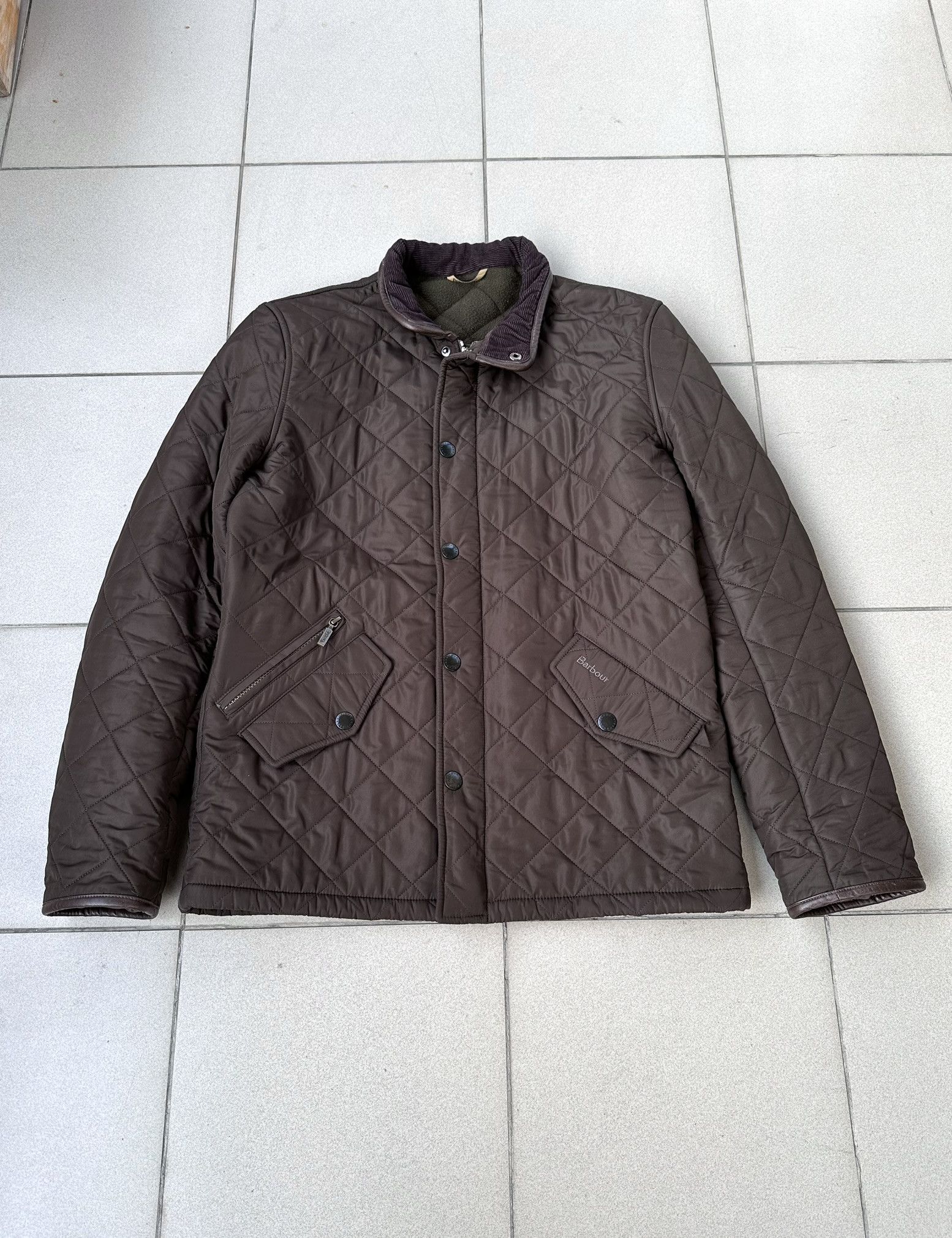 Barbour men quilted casual jacket elegant