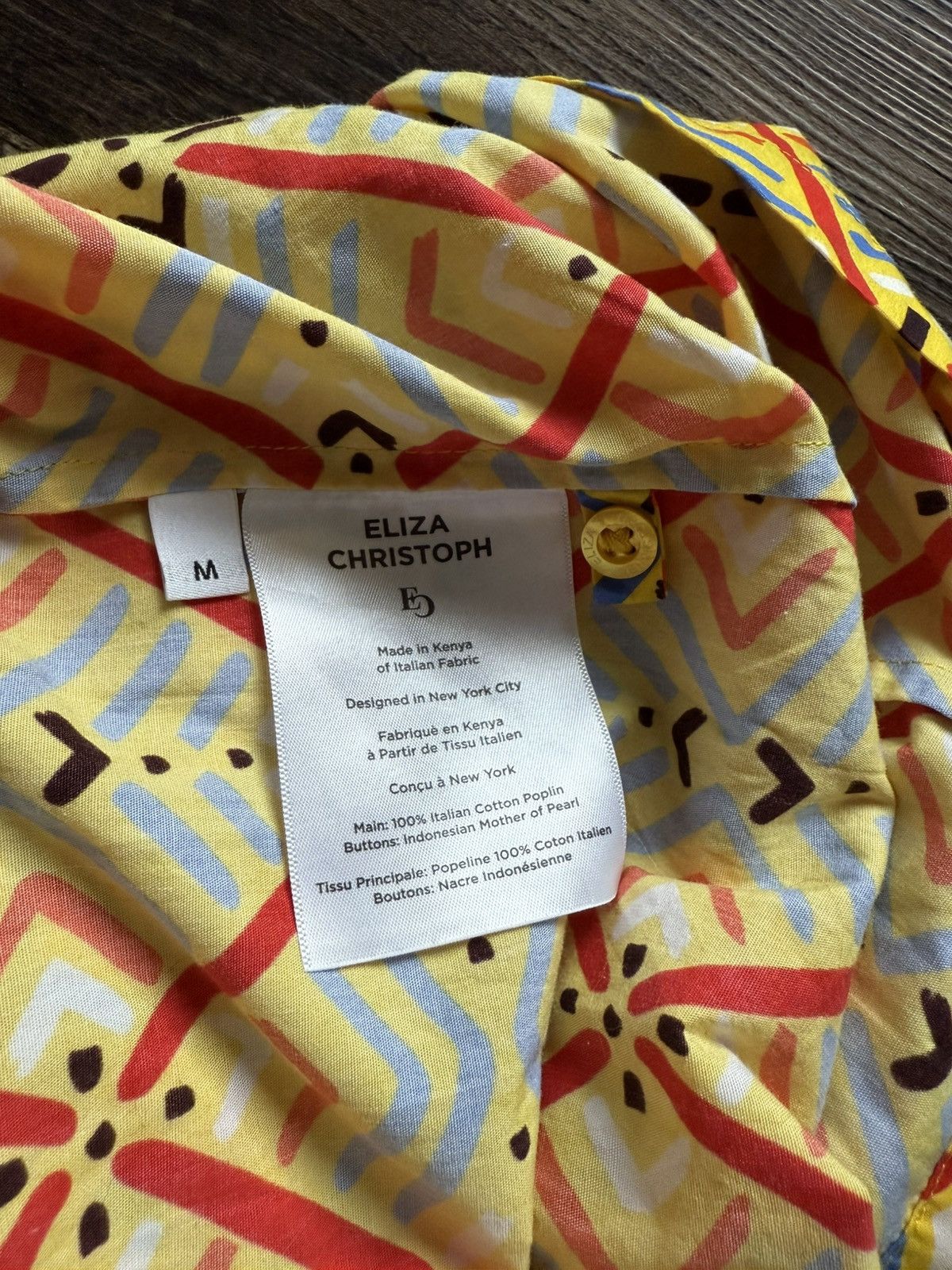 Other Eliza Christoph Geometric geo print Yellow shirt Dress M Size M / US 6-8 / IT 42-44 - 7 Thumbnail