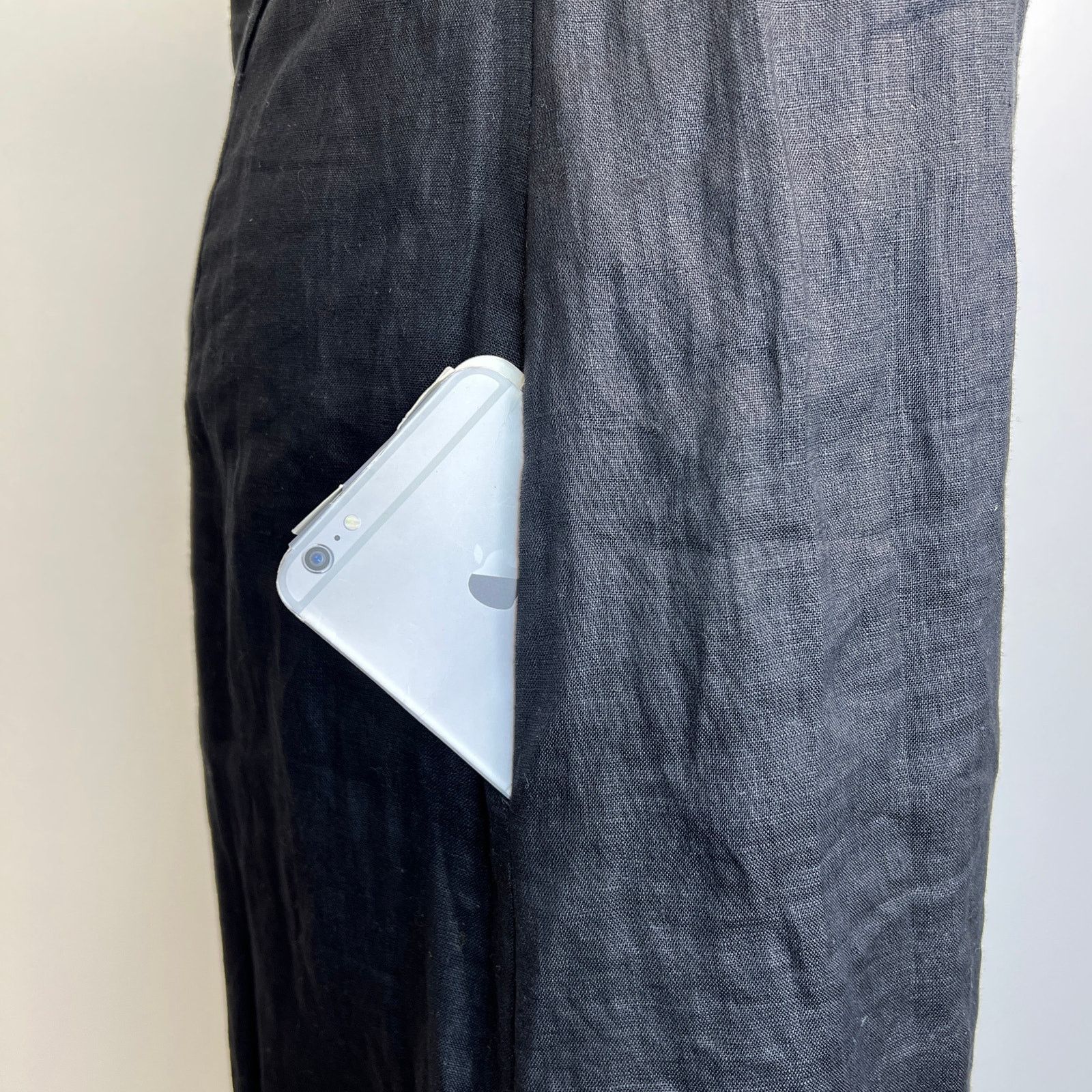 Other Luxley Black Huxely Linen Midi Dress Size M / US 6-8 / IT 42-44 - 8 Thumbnail
