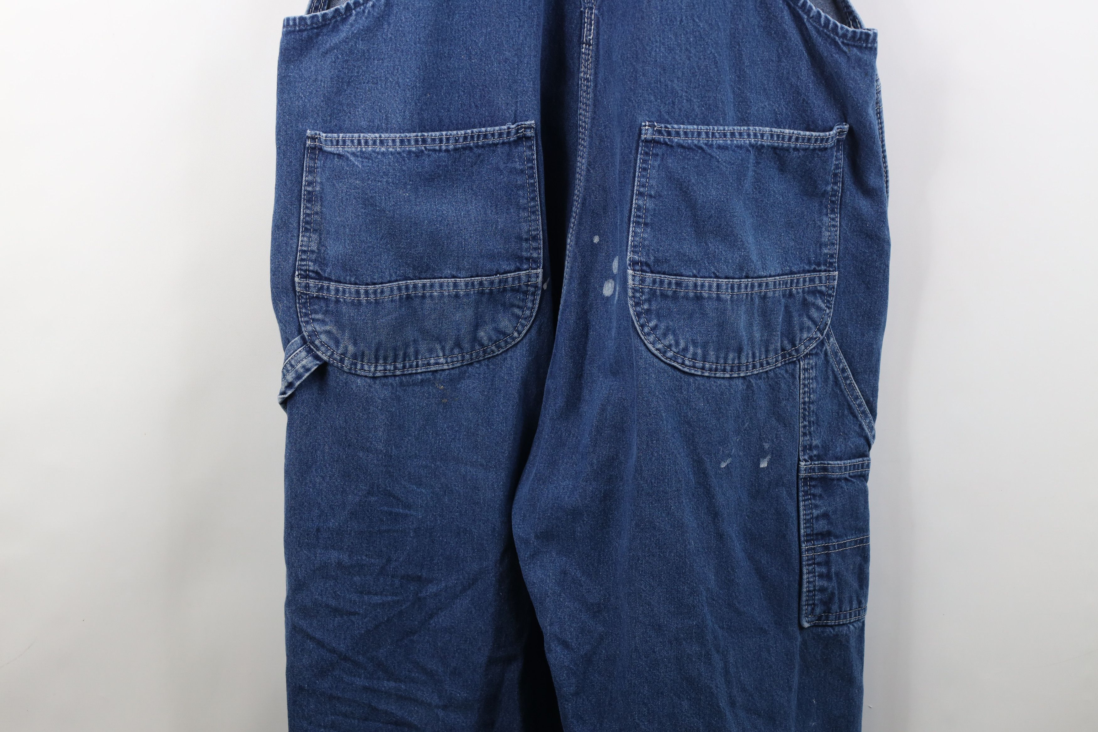 Vintage Vintage 90s Streetwear Distressed Wide Leg Denim Overalls Size US 42 / EU 58 - 22 Thumbnail