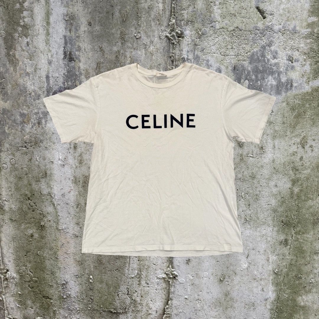Celine Celine Classic Logo Tee Size US L / EU 52-54 / 3 - 1 Thumbnail