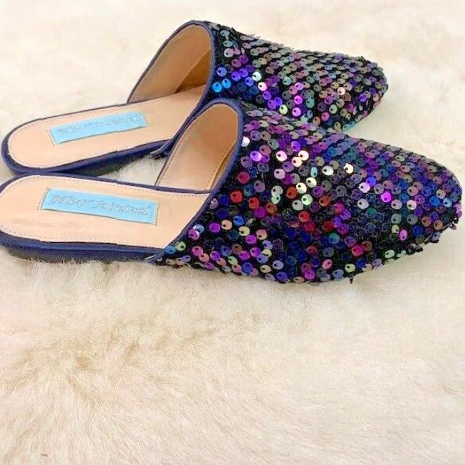 Betsey Johnson VINTAGE Betsey Johnson Loafer Flat, Multi Sequin, Women’s Size 5.5 Size US 5.5 / IT 35.5 - 4 Thumbnail