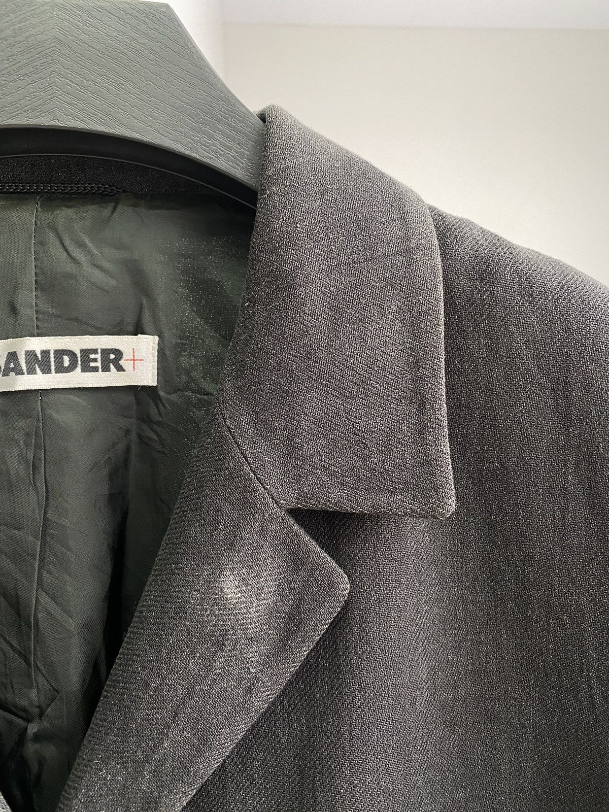 Designer × Jil Sander × Vintage Vintage Jil Sander Women’s Luxury Designer Grey Blazer Size L / US 10 / IT 46 - 8 Thumbnail