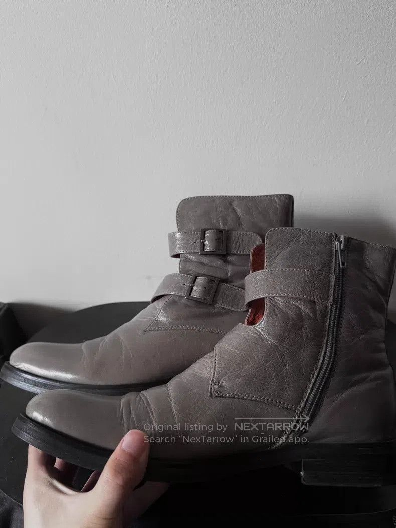 Gucci Guicci Elephant Grey Tie-Up Boots i Size US 7 / EU 40 - 3 Thumbnail