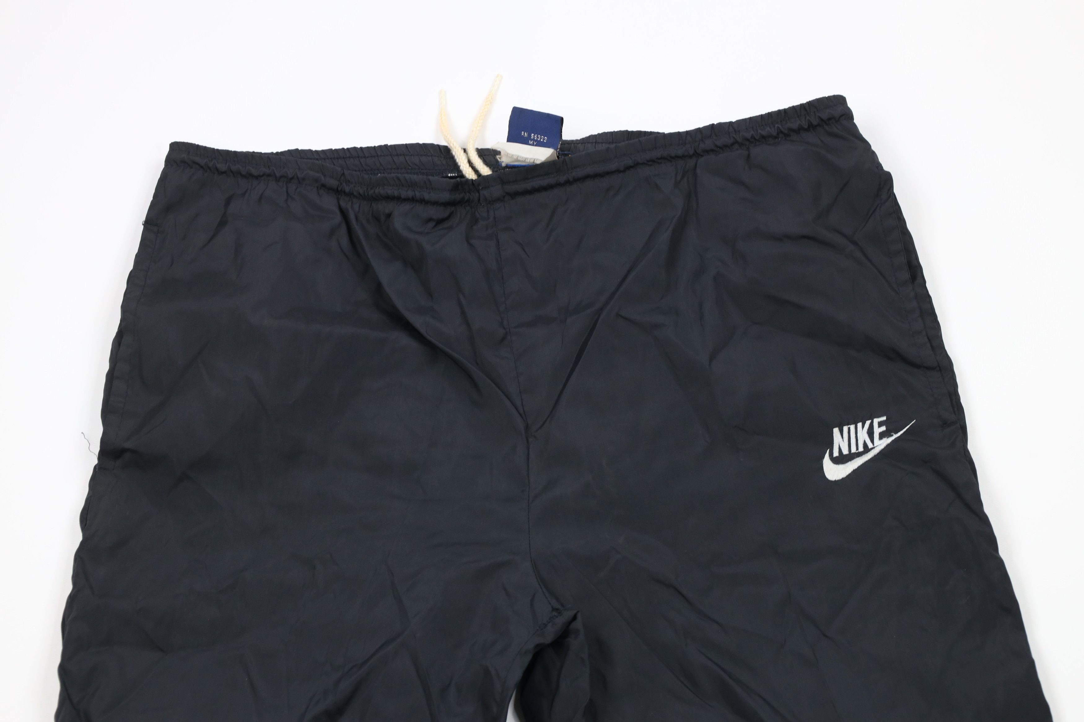 Nike × Vintage Vintage 80s Nike Travis Scott Mini Swoosh Wide Leg Pants Size US 34 / EU 50 - 2 Thumbnail