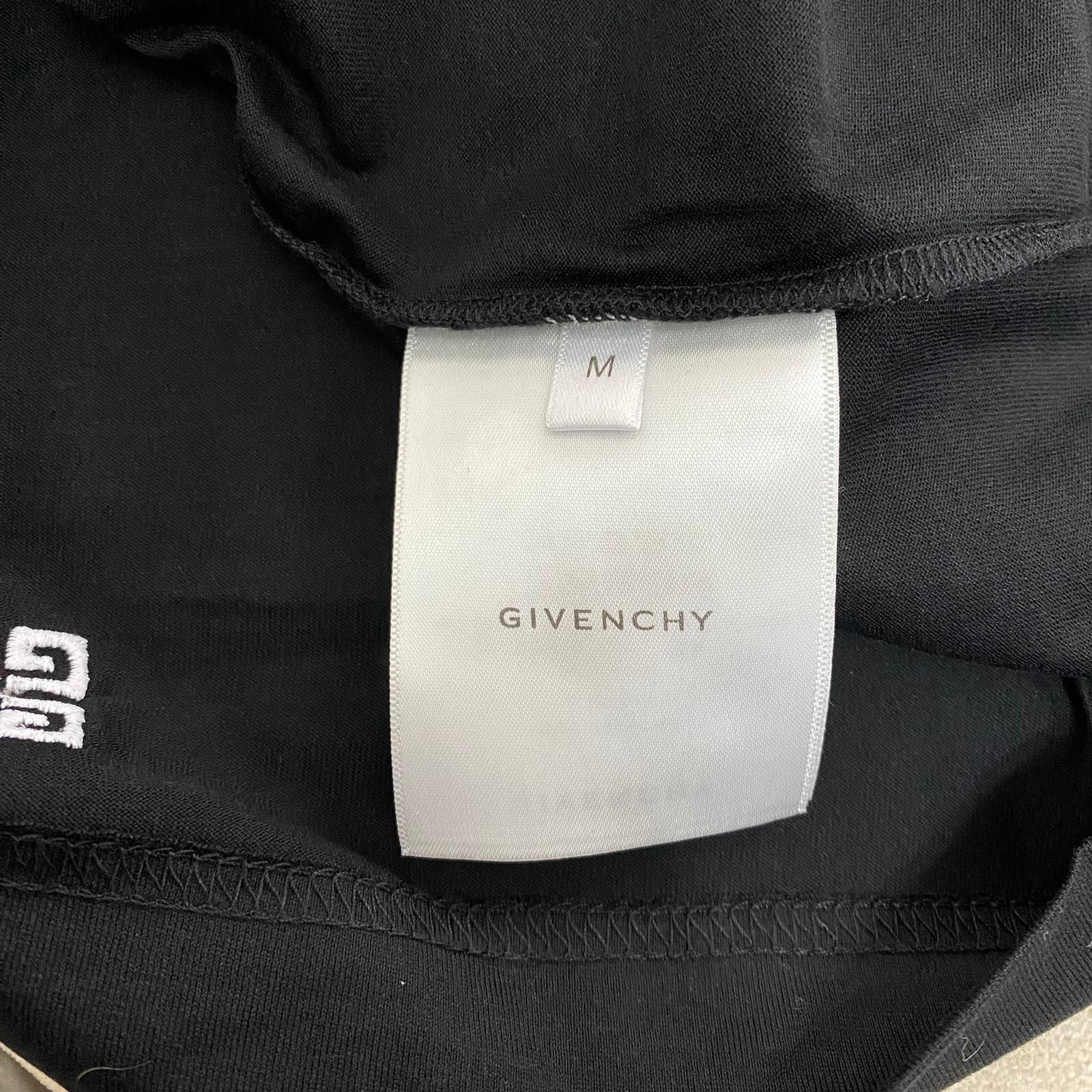 Givenchy Black Embroidered College Arch Logo T-Shirt Size US M / EU 48-50 / 2 - 6 Thumbnail