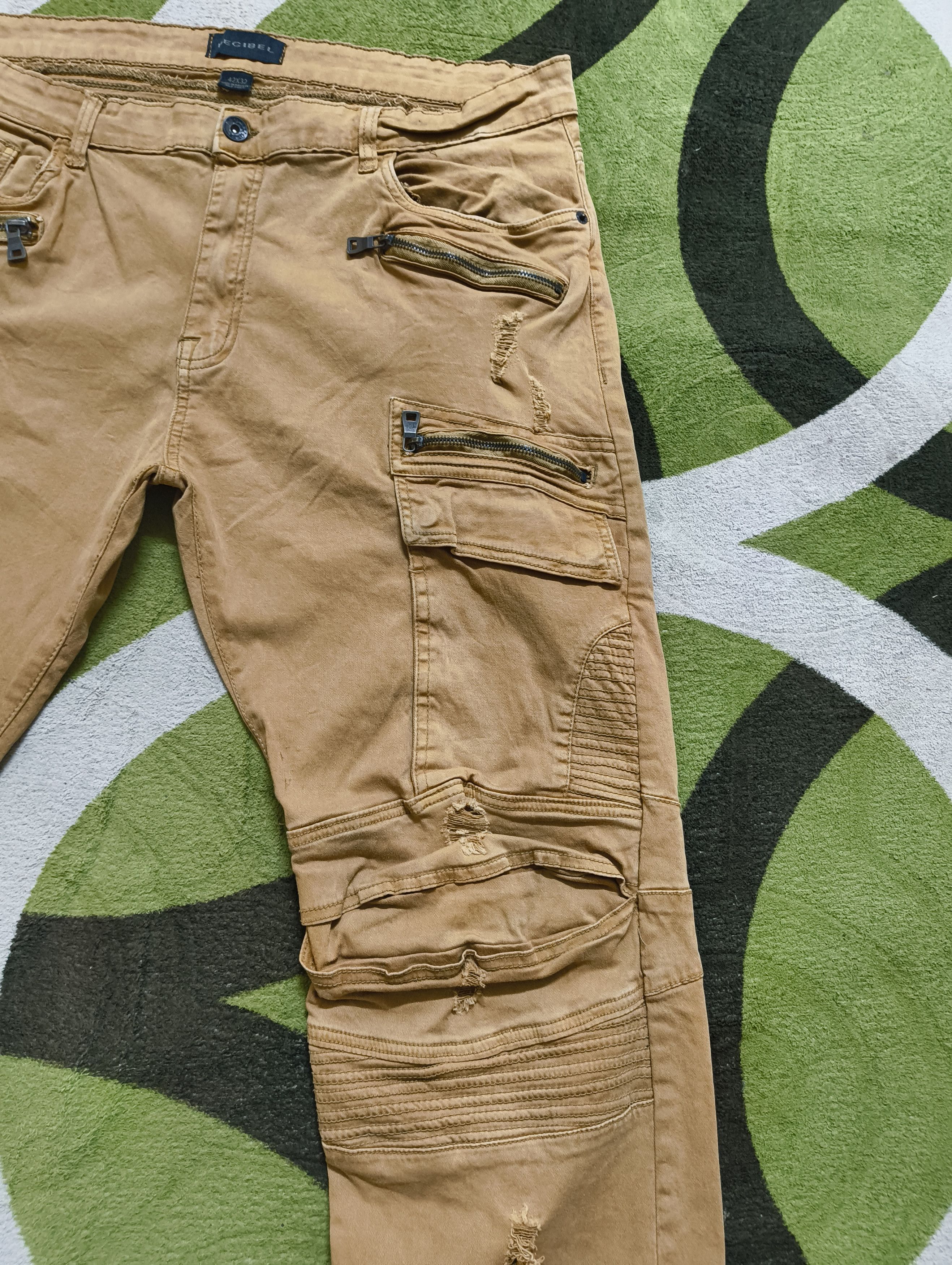 Decibel DECIBEL BIKER CARGO JEANS DISTRESSED DENIM Size US 42 / EU 58 - 4 Thumbnail