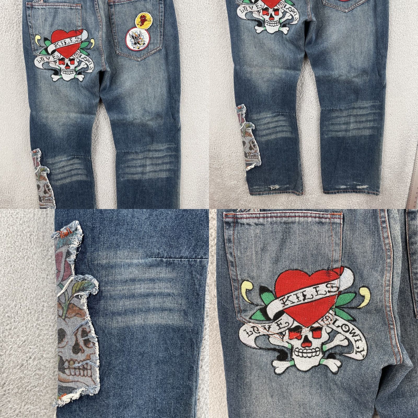 Ed Hardy VINTAGE Ed Hardy Men’s Jeans Shirt None? Size US 40 / EU 56 - 9 Thumbnail
