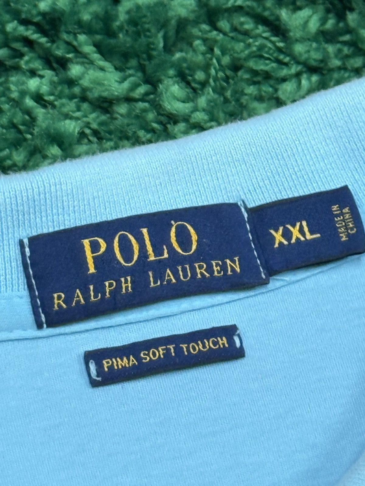 Polo Ralph Lauren Polo Ralph Lauren Teal Pima Cotton Polo 2XL XXL Size US XXL / EU 58 / 5 - 4 Thumbnail