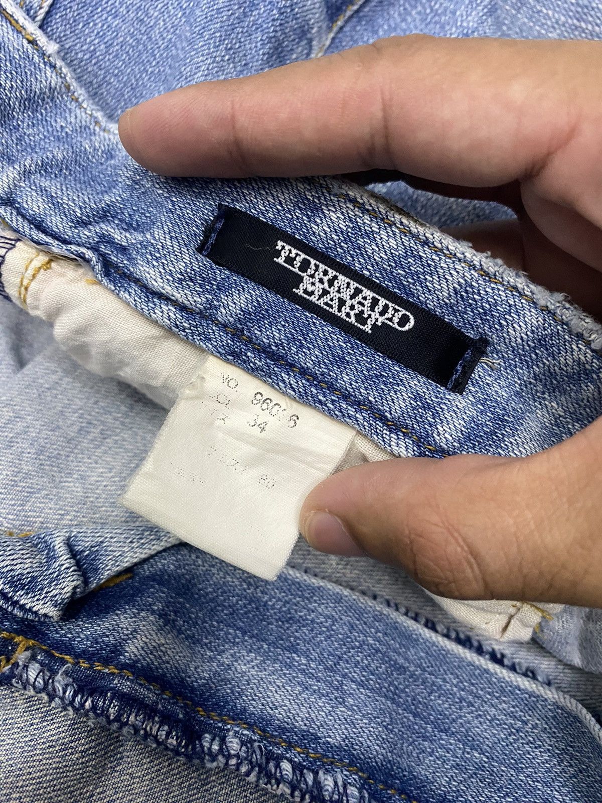 If Six Was Nine × Tornado Mart 🔥TORNADO MART JAPAN FLARE DISTRESSED DENIM CUSTOM MADE Size US 34 / EU 50 - 9 Thumbnail