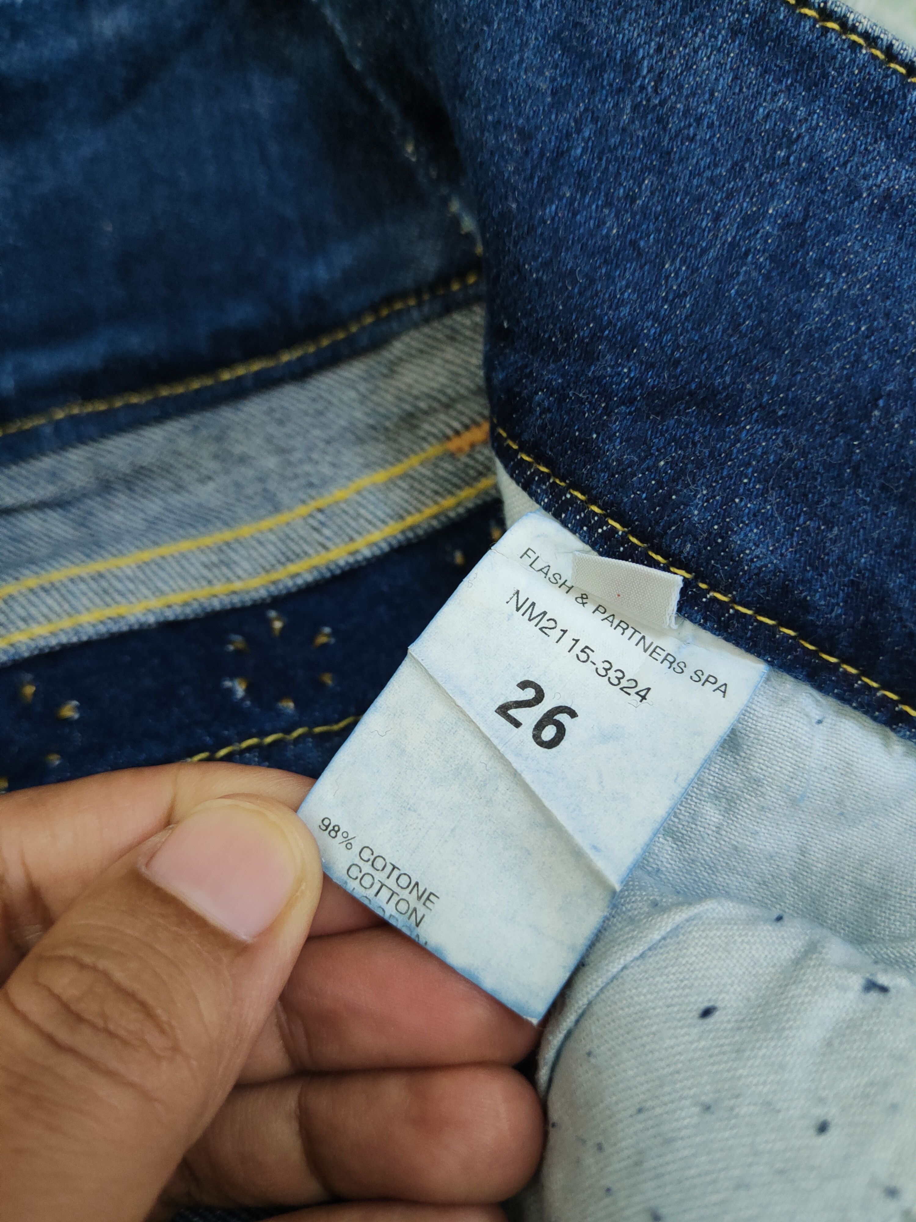 Vintage No Lita Italy Blue Distressed Ripped Jeans #W1949 Size 28" / US 6 / IT 42 - 16 Thumbnail