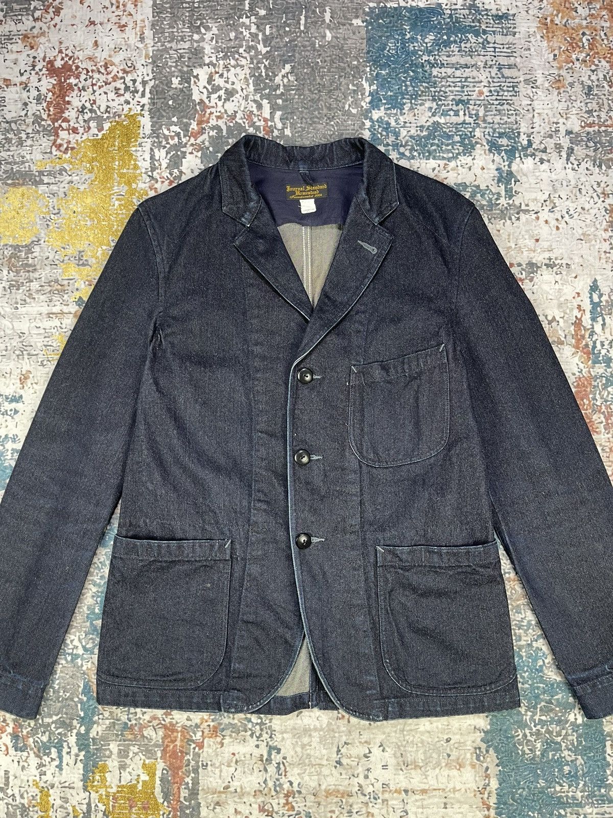 J.S. Homestead J.S Homestead Indigo Dekoboko Denim Jackets Size US S / EU 44-46 / 1 - 2 Thumbnail