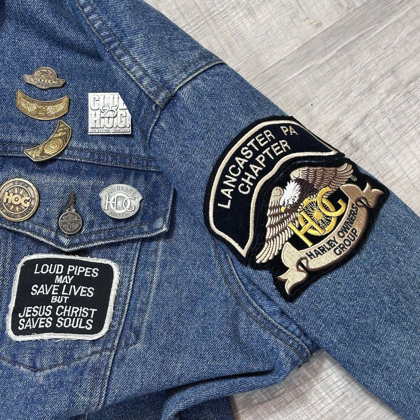 Harley Davidson VTG Harley Davidson Denim Button Up Jacket Mens V Twin Power Size US XL / EU 56 / 4 - 10 Thumbnail