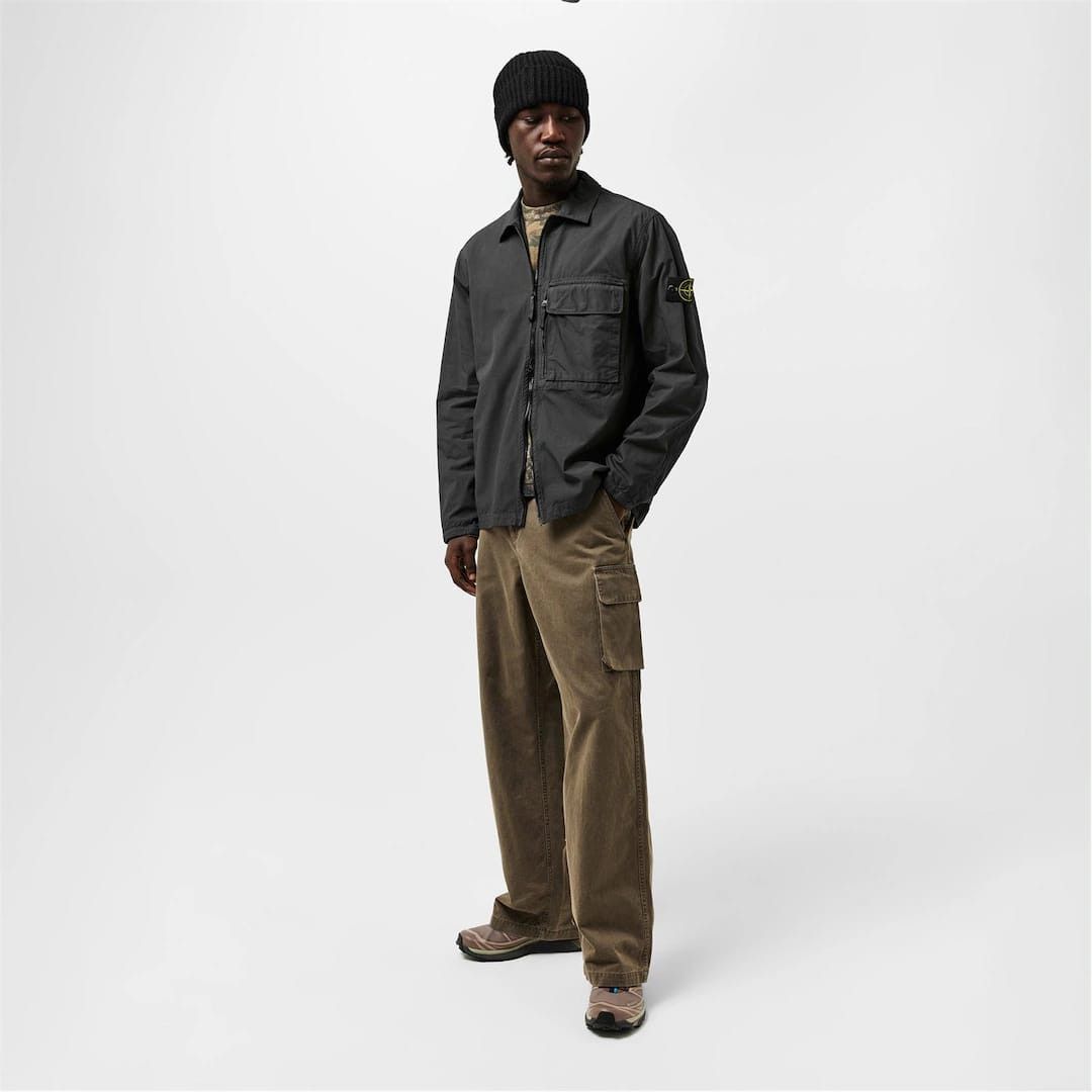Stone Island o1g2r1mq0526 Functional Overshirt in Black Size US XXL / EU 58 / 5 - 2 Thumbnail