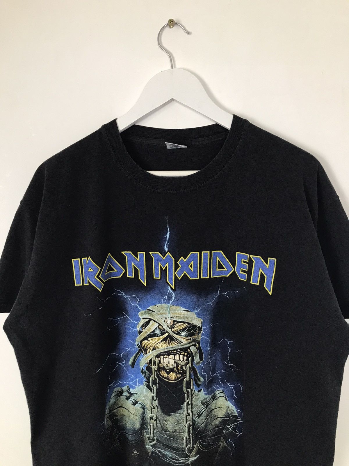 Iron Maiden × Vintage Iron Maiden Skeleton Y2K Big Logo Tshirt,Tee Size US XL / EU 56 / 4 - 5 Thumbnail