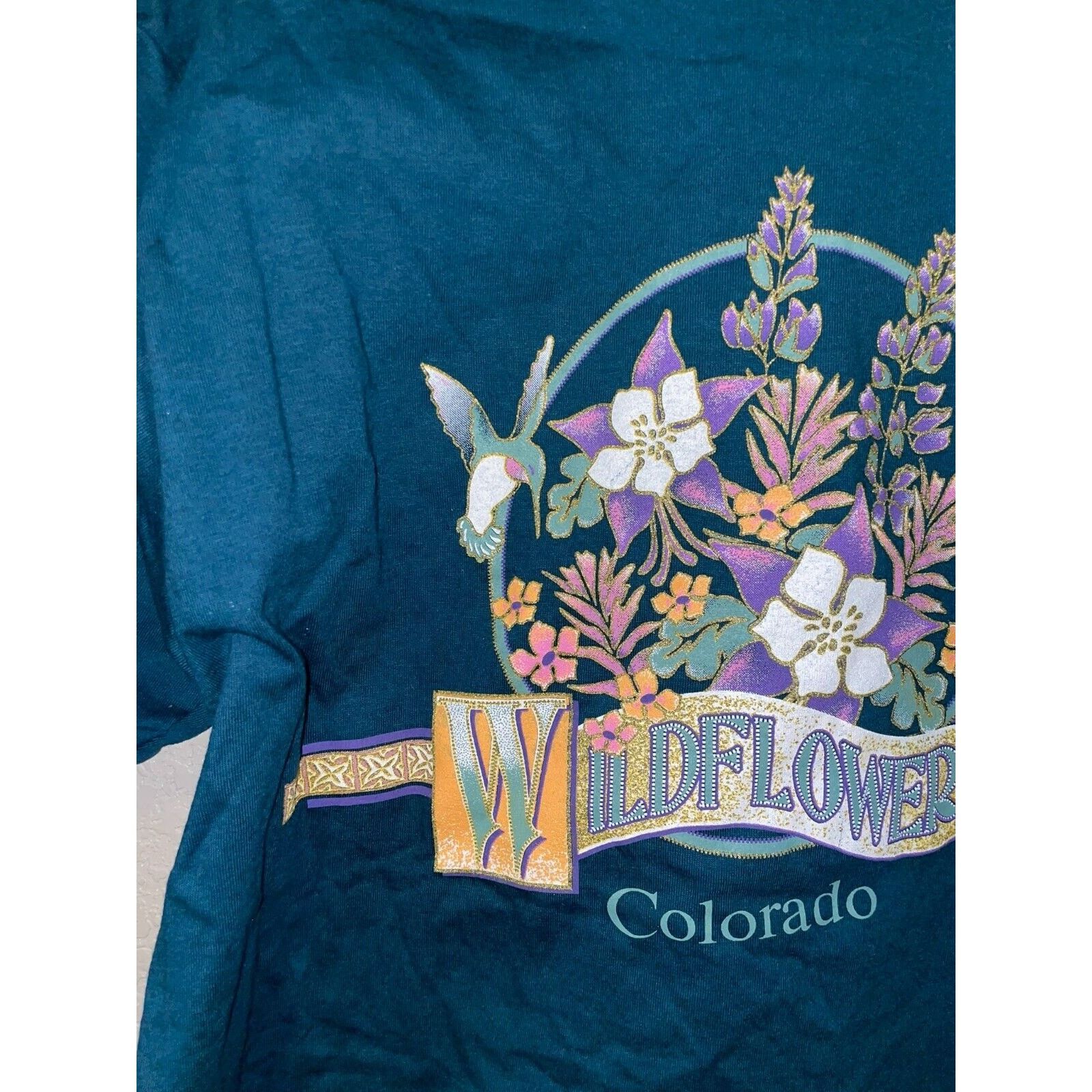 Jerzees Vintage Test Print Shirt Arizona Cactus Wildflower Tee VTG L Size US L / EU 52-54 / 3 - 10 Thumbnail