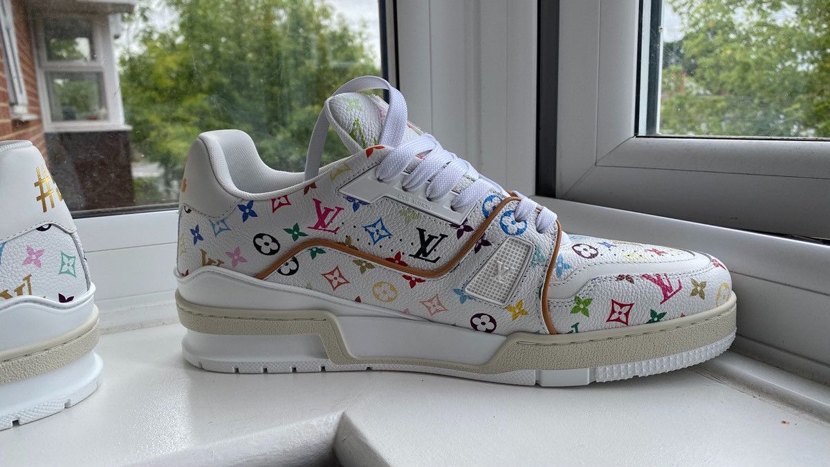 Louis Vuitton × Takashi Murakami LV x TM Trainer Sneaker Size US 9 / EU 42 - 7 Thumbnail