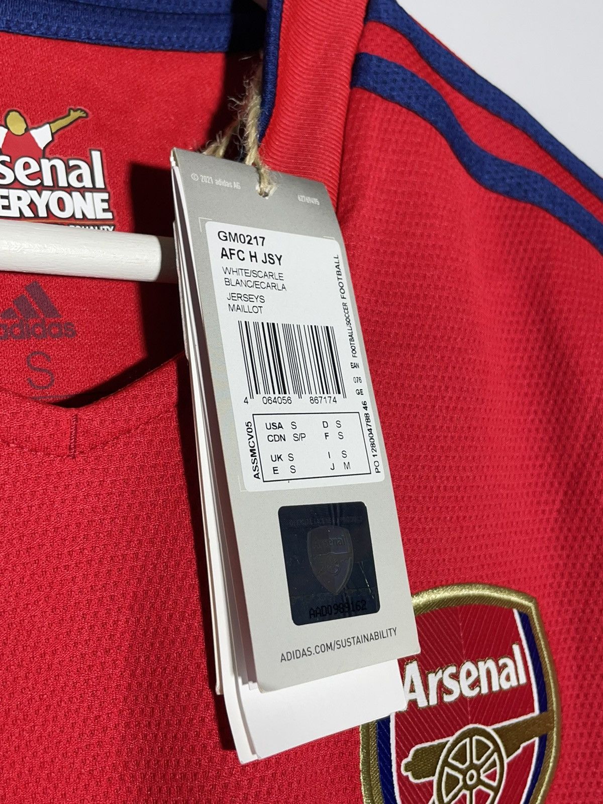 Adidas Arsenal FC Adidas 2021/22 Home Y2k Streetwear Football Shirt Size US S / EU 44-46 / 1 - 9 Thumbnail