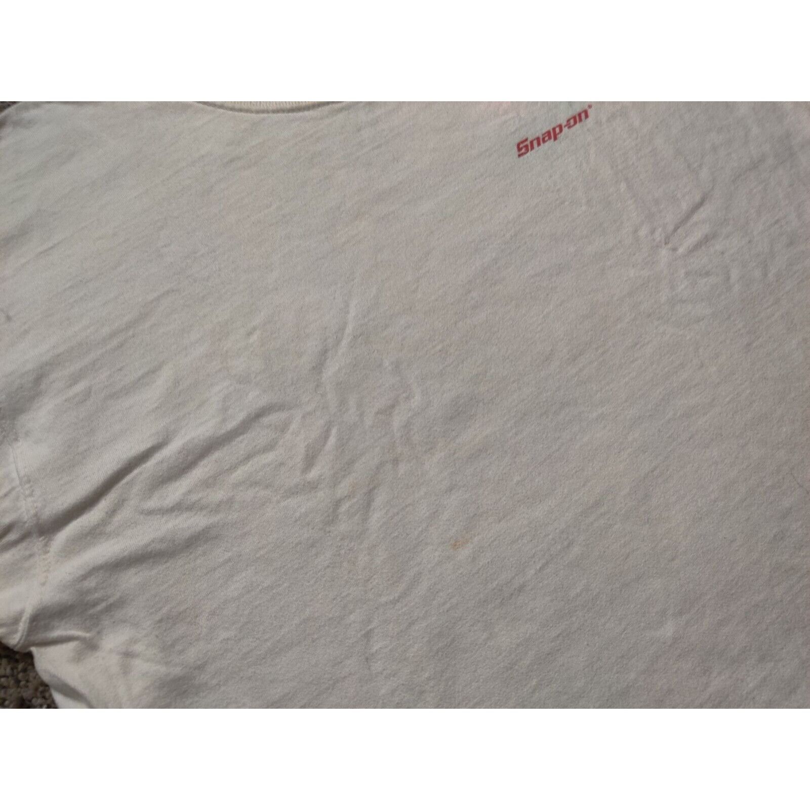 Fruit Of The Loom VINTAGE Snap-On Tools Shirt Adult Mens XL Whit Spell Out Size US XL / EU 56 / 4 - 4 Thumbnail