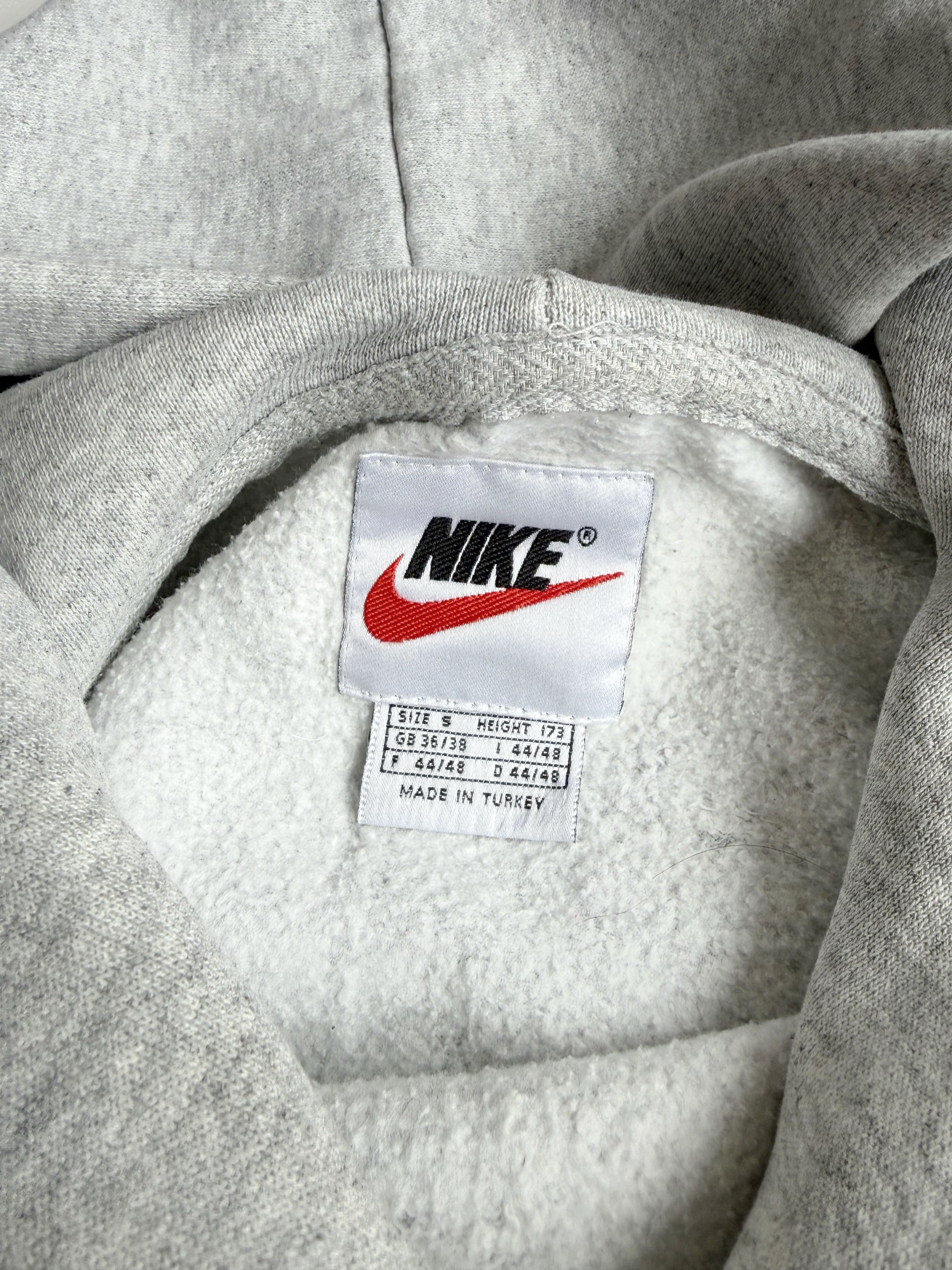 Nike Vintage 90's Nike Basic Mini Swoosh Hoodie Gray (S) Size US S / EU 44-46 / 1 - 2 Thumbnail