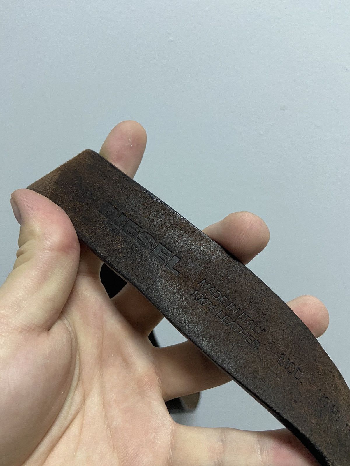 Diesel × Vintage Diesel belt leather vintage made in Italy avant Garde Size ONE SIZE - 8 Thumbnail