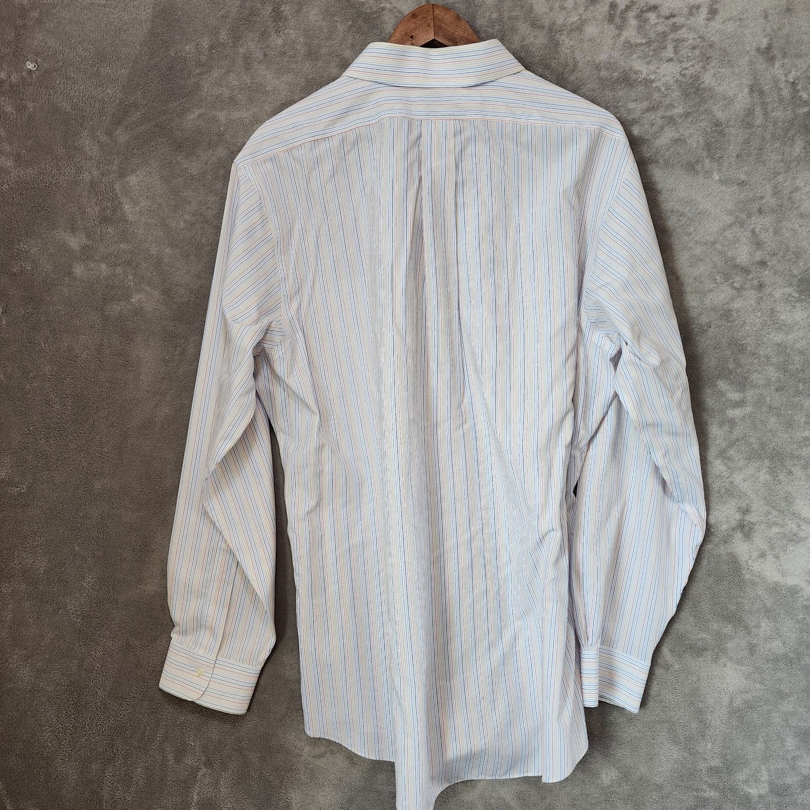 Brooks Brothers Brooks Brothers Men 17 - 35 Supima Cotton Striped Shirt Size US XL / EU 56 / 4 - 3 Thumbnail