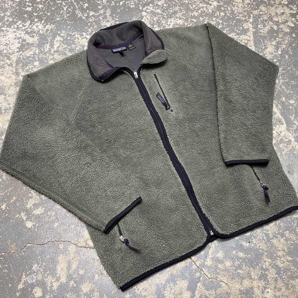 Patagonia × Vintage Vintage Patagonia Deep Pile Retro X Zip Up Fleece Sweater Size US XL / EU 56 / 4 - 9 Thumbnail