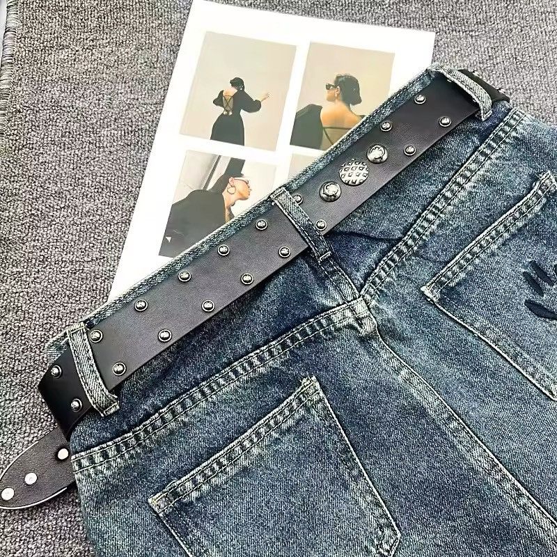 Japanese Brand × Other Rock punk style genuine pu leather belt Size ONE SIZE - 2 Thumbnail