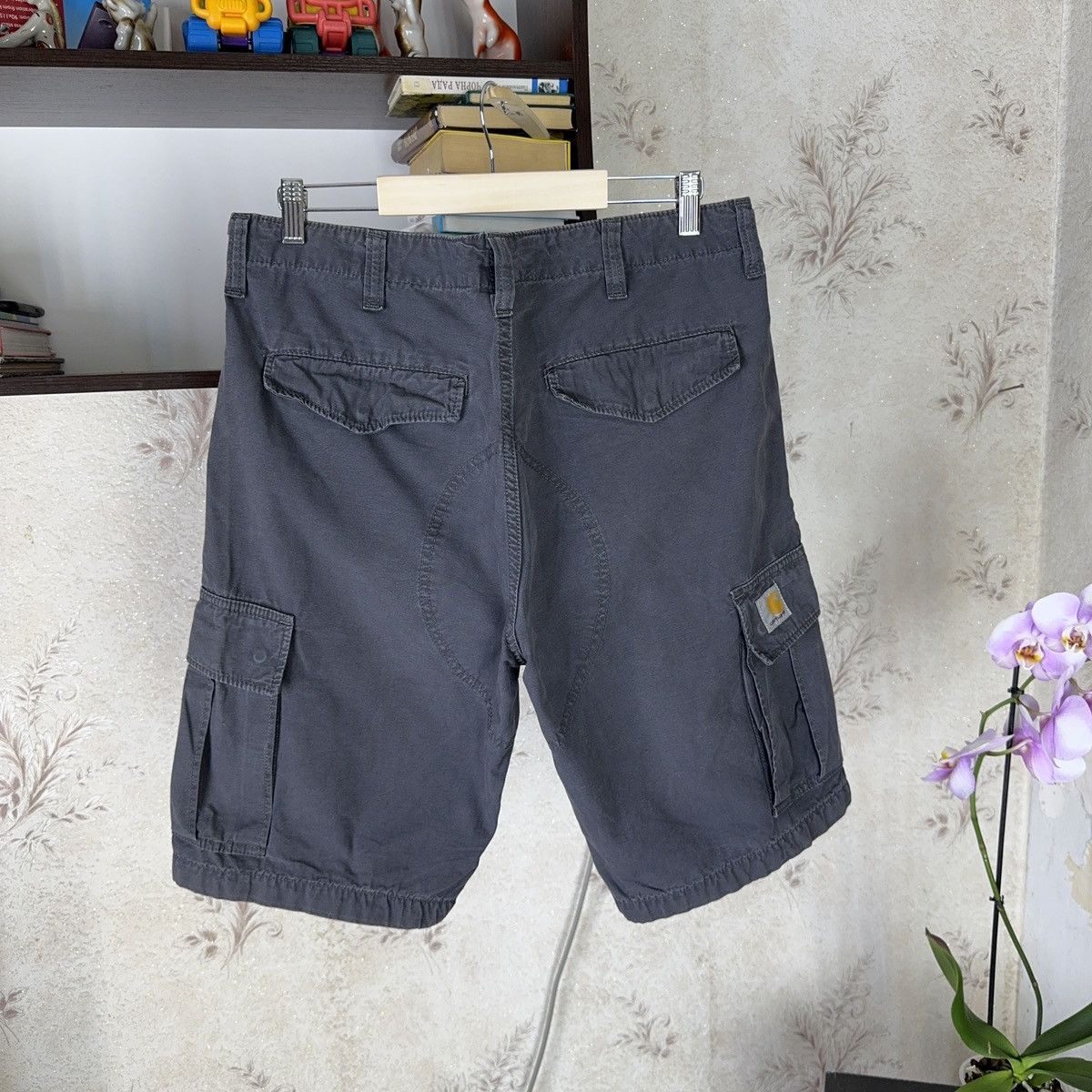 Carhartt × Carhartt Wip × Vintage 💥Vintage Carhartt WIP Baggy Regular Cargo Bermuda Shorts 90s Size US 34 / EU 50 - 8 Thumbnail