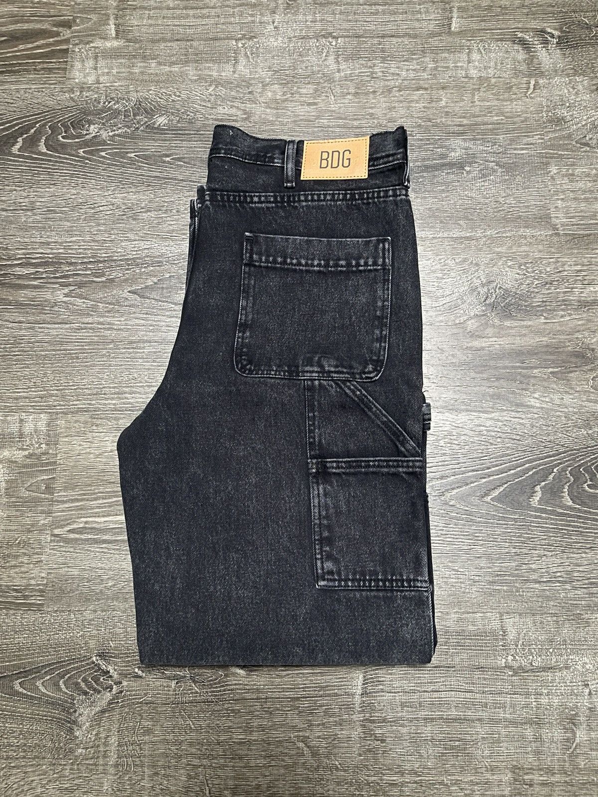 Carhartt × Vintage × basketcase gallery BDG Carhartt Style Jeans Black Carpenter Double Knees Size US 37 - 9 Thumbnail