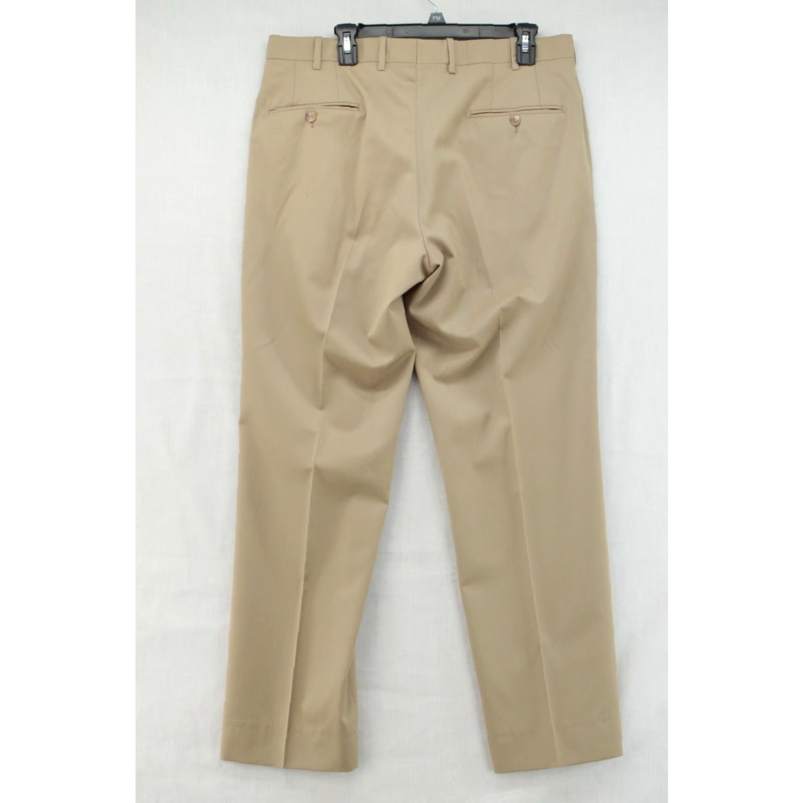 Vintage JB Britches Dress Pants Beige 100% Wool Pleated Trousers 35X31 Men’s Regular Inseam 31" Straight Leg Preppy Dress Pants Mens Size US 35 - 4 Thumbnail
