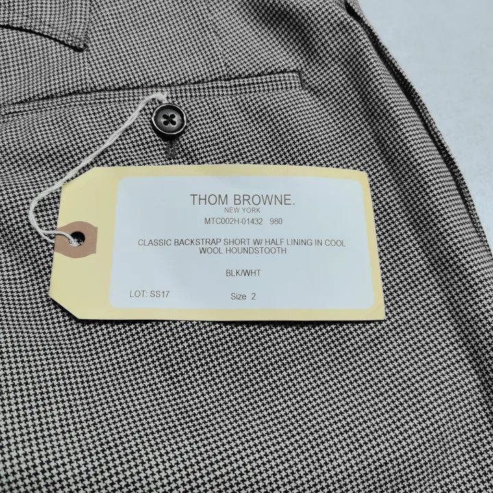 Thom Browne Thom Browne Black and White Checkered Shorts -2507 Size US 26 / EU 42 - 4 Thumbnail