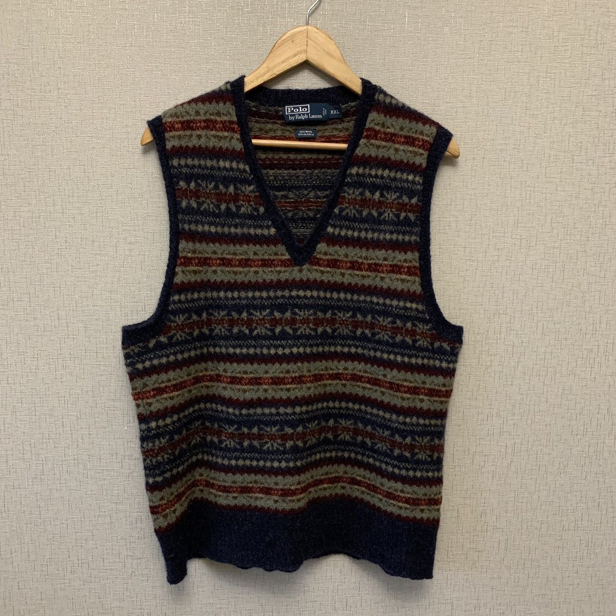 Polo Ralph Lauren × Vintage Vintage Polo Ralph Lauren Wool Vest L 
