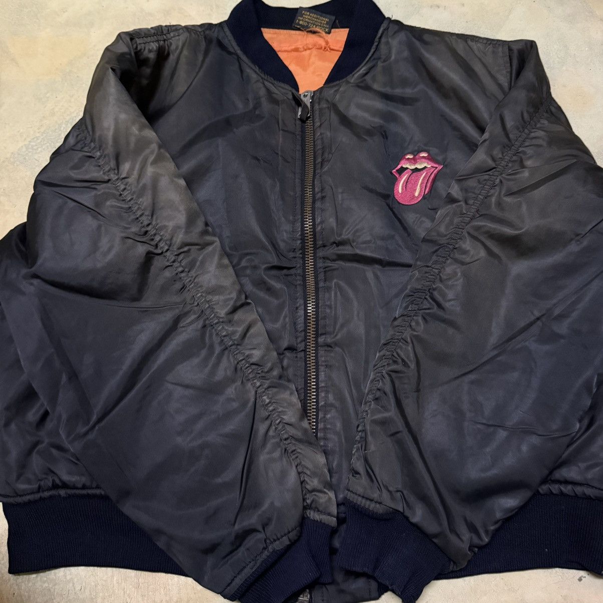 Brockum Vintage 1994 The Rolling Stones Bomber Jacket Brockum Tag Size US L / EU 52-54 / 3 - 18 Thumbnail