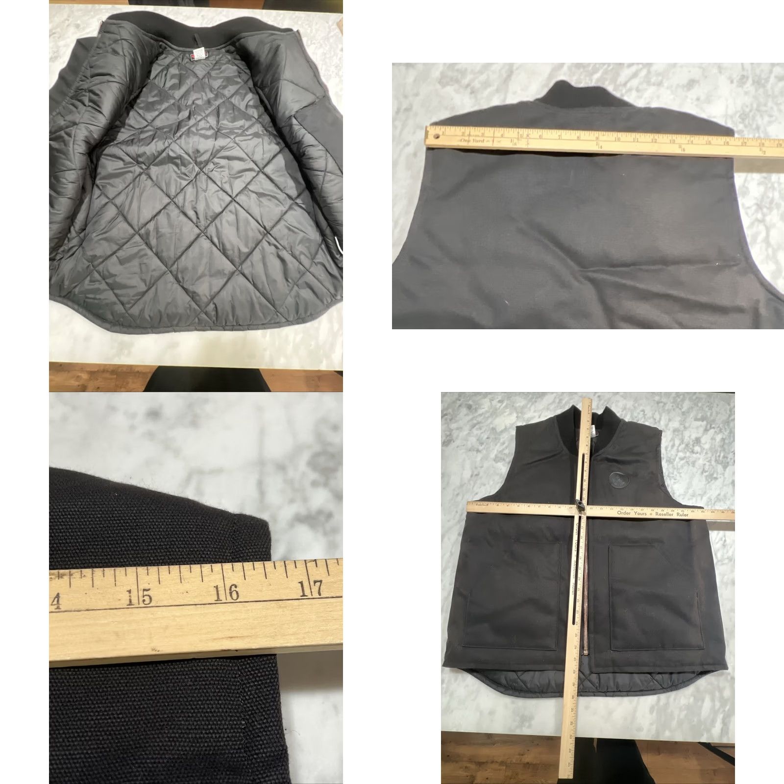 Logo 7 Ruger Vest Men Large Lined Full Zip Canvas Logo Pockets Black Faded Size US L / EU 52-54 / 3 - 8 Thumbnail