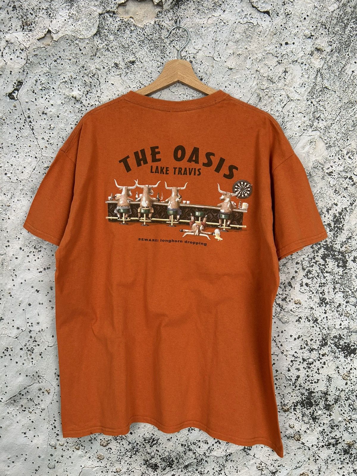 Vintage Vintage Austin Texas The Oasis Graphic Tee USA 90s Baggy Rap Size US XL / EU 56 / 4 - 1 Thumbnail