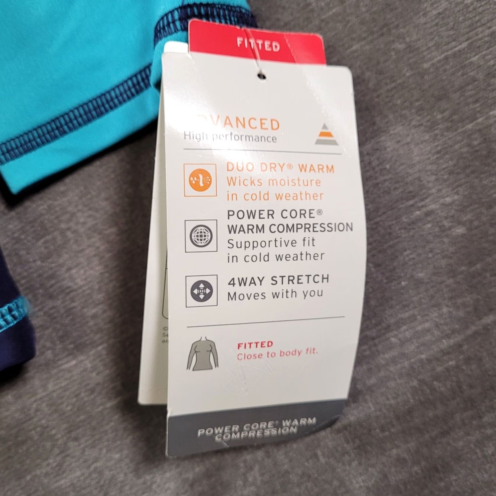 Champion Champion Women's Large Blue Long Sleeve T-Shirt Activewear Duo Dri Advanced Fitted Compression NWT Size L / US 10 / IT 46 - 3 Thumbnail